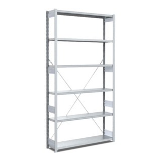 Bito Fachbodenregal Typ L, Grundfeld, 40mm-Boden Set, 100kg, verzinkt