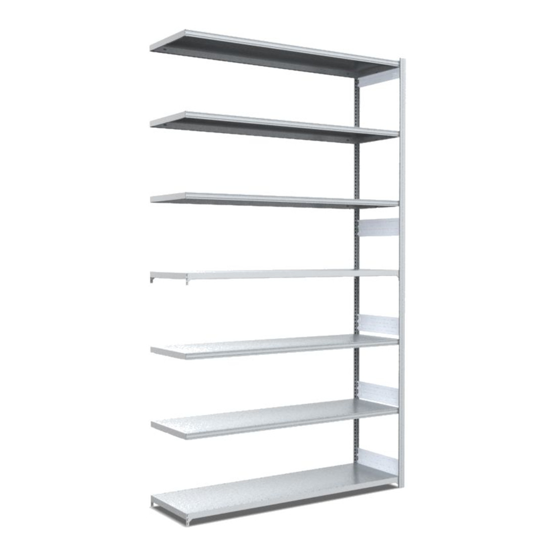 Bito Fachbodenregal Typ:L L1308xH3000xT524 mm, Anbaufeld 100 kg verzinkt
