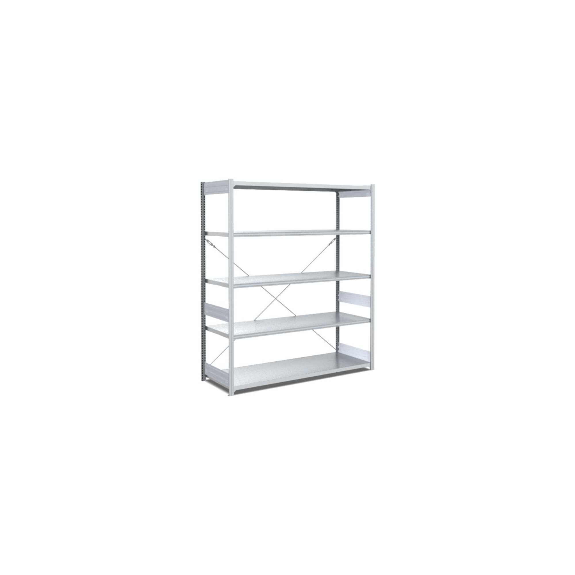 Bito Fachbodenregal Typ:L L1358xH2000xT624 mm, Grundfeld 100 kg verzinkt