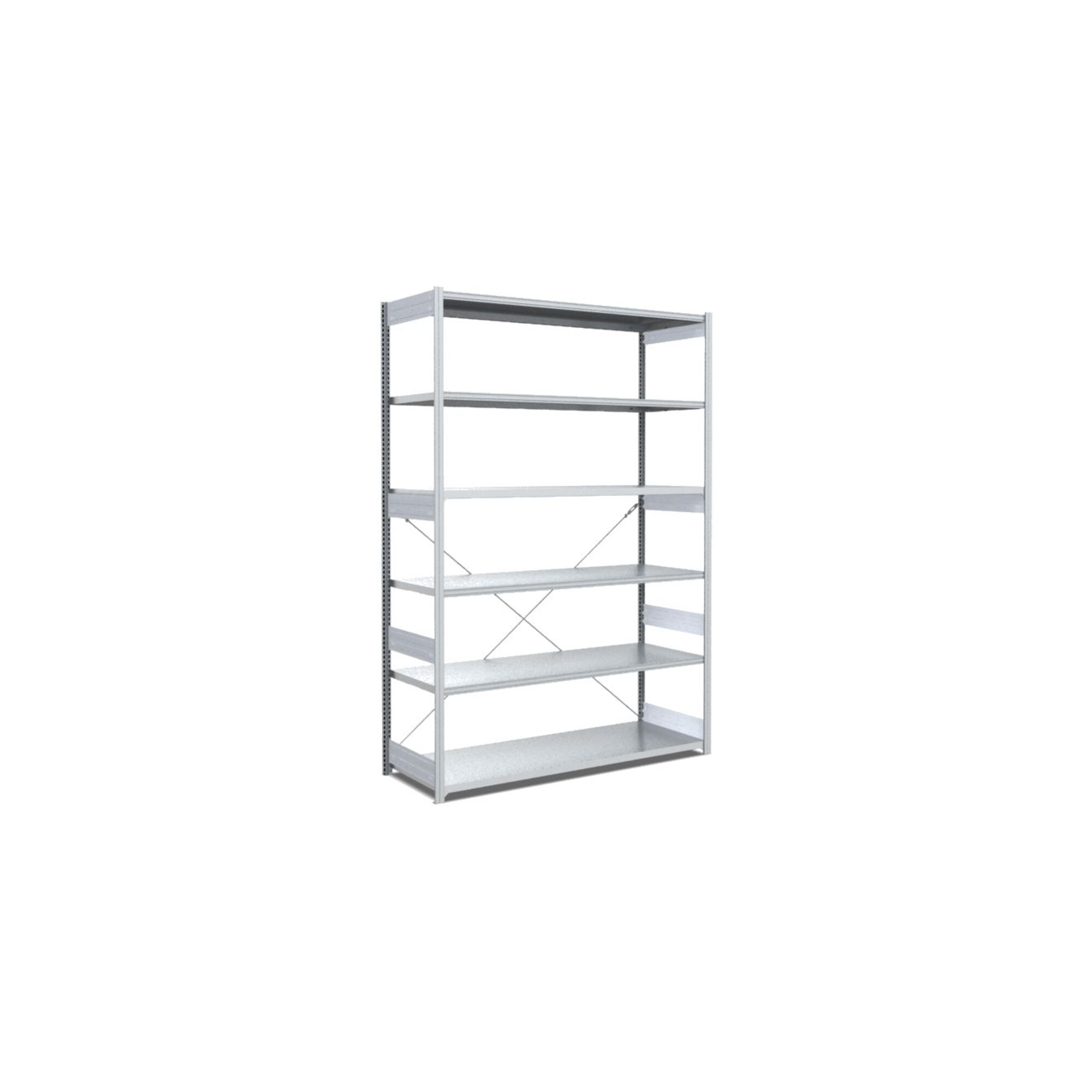 Bito Fachbodenregal Typ:M L1358xH2500xT624 mm, Grundfeld 200 kg verzinkt