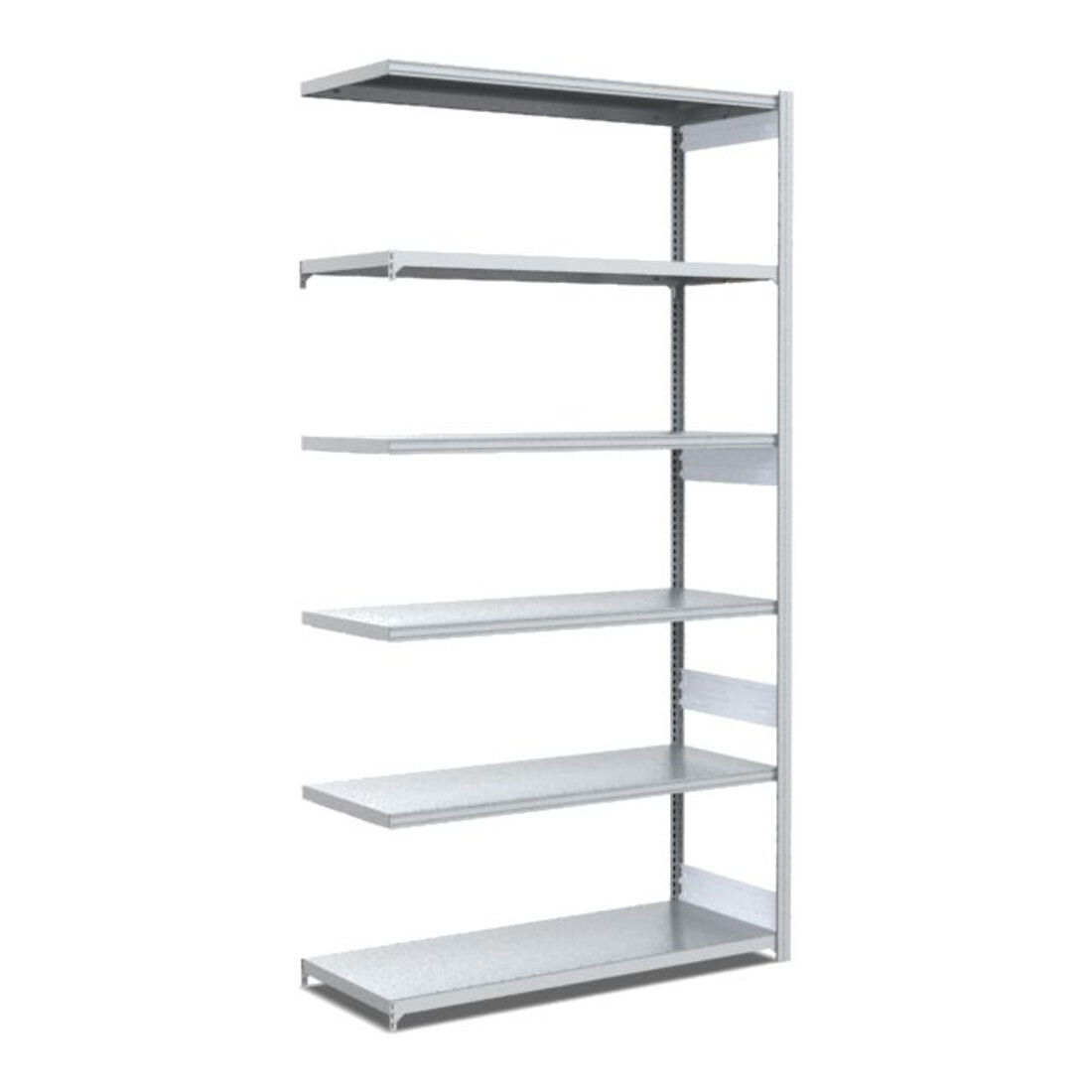 Bito Fachbodenregal Typ:S L1008xH2500xT524 mm, Anbaufeld 300 kg verzinkt
