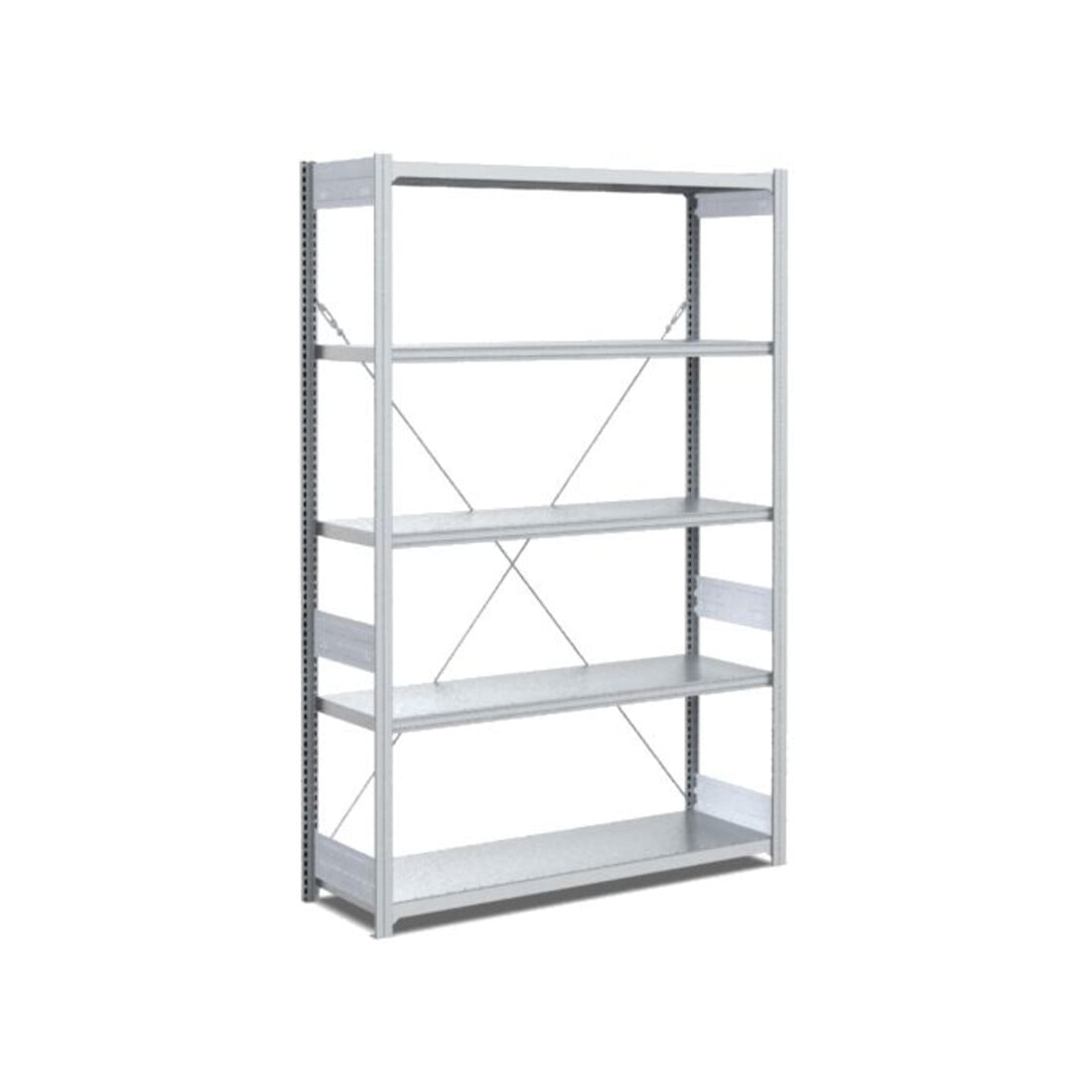 Bito Fachbodenregal Typ: S L1058xH2000xT424 mm, Grundfeld 300 kg verzinkt