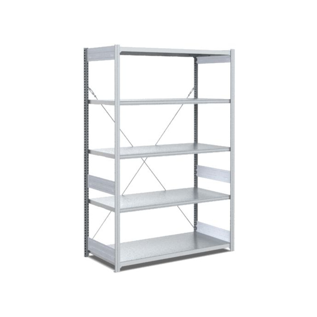 Bito Fachbodenregal Typ: S L1058xH2000xT624 mm, Grundfeld 300 kg verzinkt