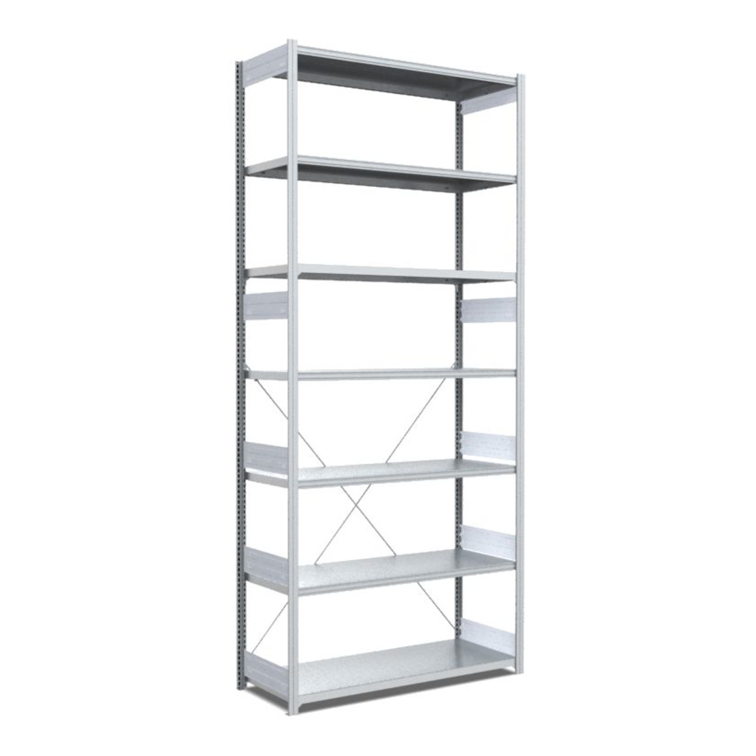 Bito Fachbodenregal Typ: S L1058xH3000xT524 mm, Grundfeld 300 kg verzinkt