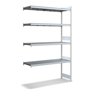 Bito Large Shelf Base Set, 350kg, 4 niveaux, RAL 7035 Gris clair