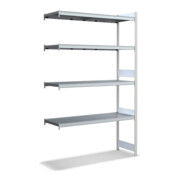 Bito Large Shelf Base Set, 350kg, 4 niveaux, RAL 7035 Gris clair