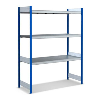Ensemble de base de la baie Bito, 350 kg, 3 niveaux, RAL 5010 bleu gentiane