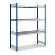 Ensemble de base de la baie Bito, 350 kg, 3 niveaux, RAL 5010 bleu gentiane-1
