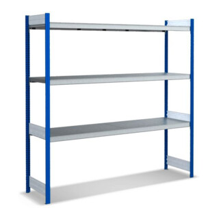 Ensemble de base de la baie Bito, 350 kg, 3 niveaux, RAL 5010 bleu gentiane