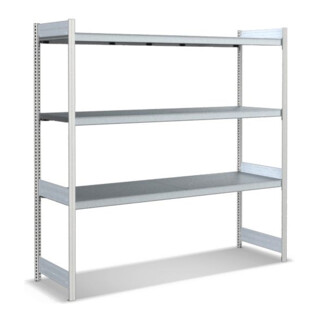 Bito Large Shelf Base Set, 350kg, 3 niveaux, RAL 7035 Gris clair