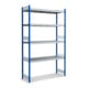 Ensemble de base de la baie Bito, 350 kg, 4 niveaux, RAL 5010 bleu gentiane-1