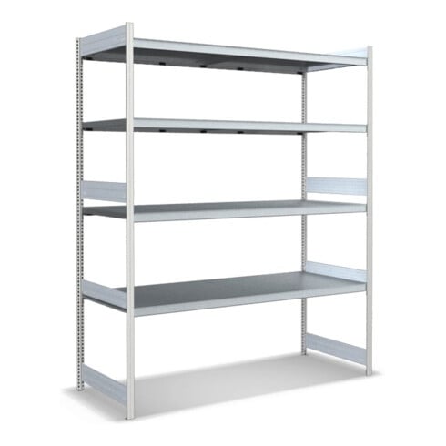 Bito Grand rayonnage Grundfeld Set / 350kg 2499x2066x824 4 niveaux Rayonnage RAL7035