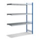 Grande étagère Bito, ensemble de baies supplémentaires, étagère, 350kg, 3 niveaux, RAL 5010 bleu gentiane-1