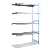 Ensemble de base de la baie Bito, 350 kg, 4 niveaux, RAL 5010 bleu gentiane