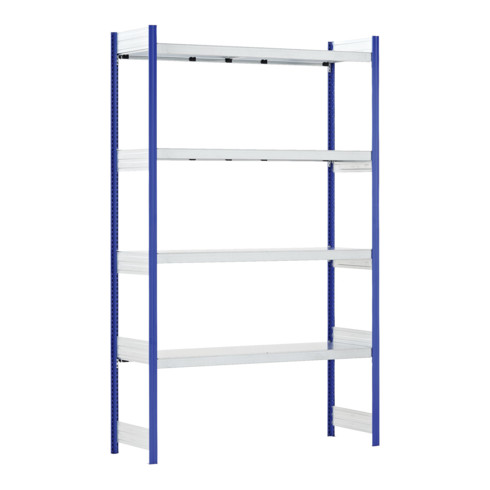 Bito Großfachregal, Anbaufeld Set, Fachboden, 350kg, 3 Ebenen, RAL 5010 Enzianblau