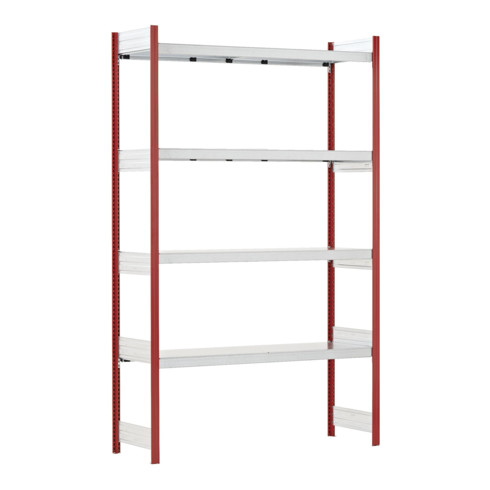 Bito Großfachregal Grundfeld Set, Fachboden RAL 3000 Feuerrot