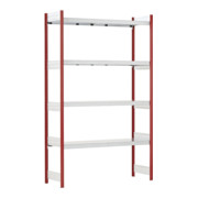 Bito Großfachregal Grundfeld Set, Fachboden RAL 3000 Feuerrot