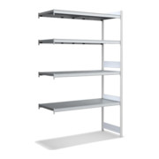 Bito Großfachregal Grundfeld Set, 350kg, 4 Ebenen, RAL 7035 Lichtgrau