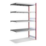 Bito Großfachregal Grundfeld Set, Fachboden RAL 3000 Feuerrot