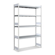 Bito Großfachregal Grundfeld Set, 350kg, 4 Ebenen, RAL 7035 Lichtgrau