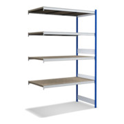 Bito Großfachregal-Set mit 4 Ebenen Spanplatte Grundfeld enzianblau