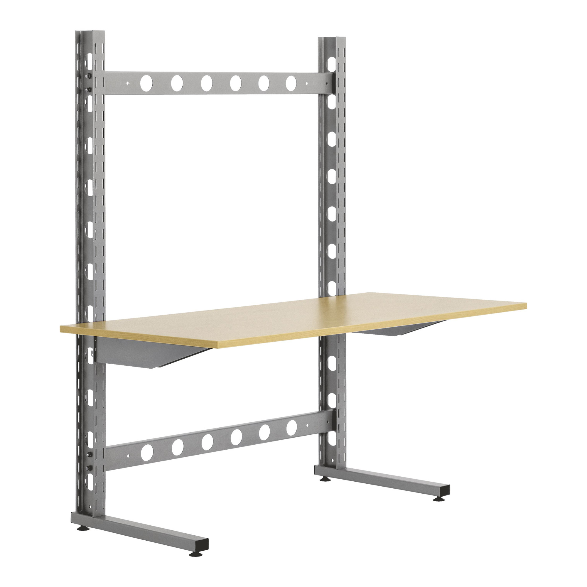 Bito Grundgestelle einseitig B 1306 mm x H 1785 mm x T 920 mm, graualuminium