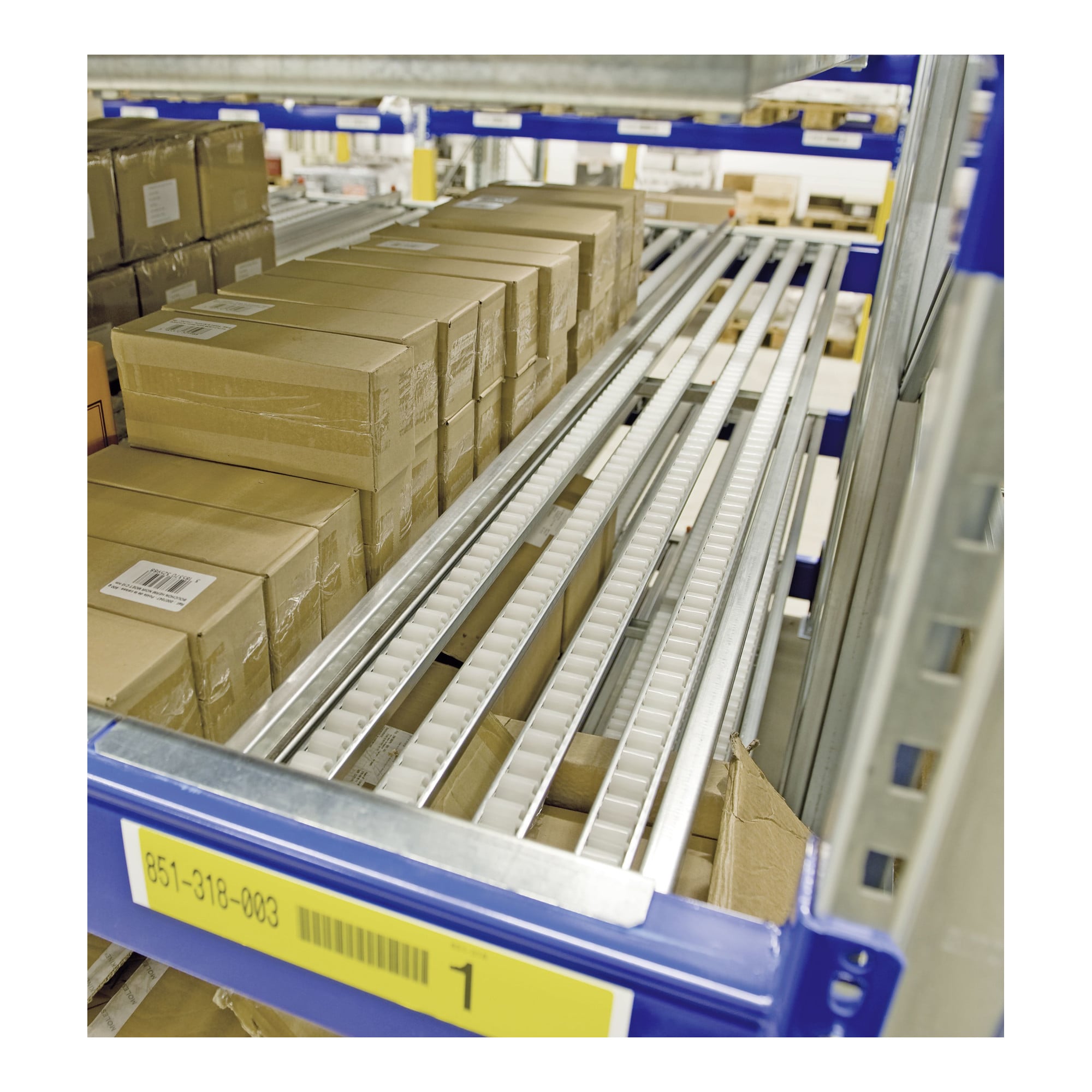 Bito Komplette Fachebenen mit Rollenleisten B 2700 mm x T 1100 mm, 8 Segmente verzinkt