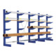 Bito Kragarmregal Set / NT600 IPE140 TypS H2500xL3255xT740 mm 4 Ständer, einseitig enzianblau-1