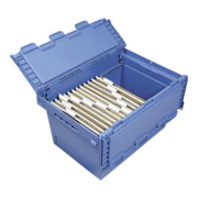 Bito Mehrwegbehälter für Hängemappen L 600 mm x B 400 mm x H 340 mm blau