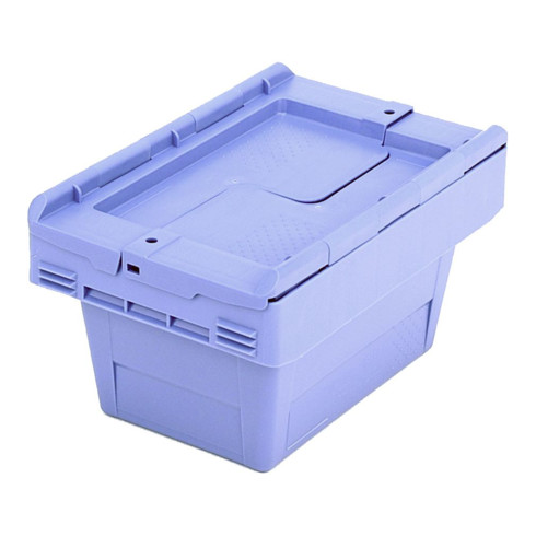 Bito Mehrwegbehälter mit Deckel/Bügel/Kufe / MBD32151 L300xB200xH170 mm, taubenblau