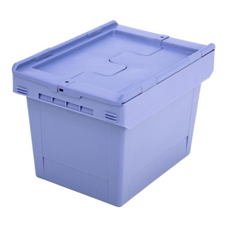 Bito Mehrwegbehälter mit Klappdeckel blau