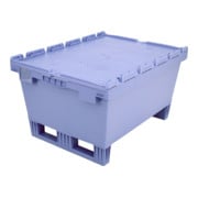 Bito Mehrwegbehälter mit Deckel/Bügel/Kufe / MBD86421R taubenblau 800 mm