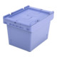 Bito Mehrwegbehälter mit Deckel/Bügel/Kufe / MBDU43271 L400xB300xH273 mm, taubenblau-1