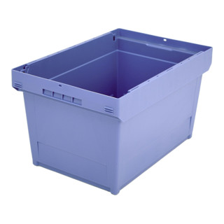Bito Mehrwegbehälter MB mit Doppelboden, taubenblau