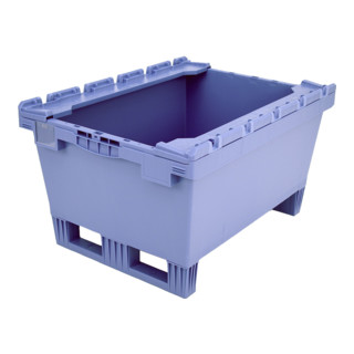 Bito Mehrwegbehälter Rippenboden Stapelleisten blau 800 mm