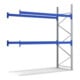 Bito Palettenregal-Set P2 Anbaufeld mit 2 Ebenen H5000xT1100xL1890 mm 1000 kg, unmontiert enzianblau