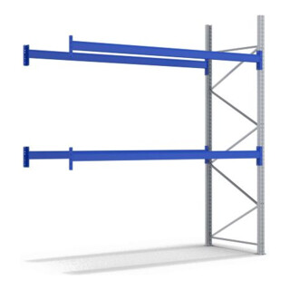 Bito Palettenregal-Set P2 Anbaufeld mit 3 Ebenen 800 kg, unmontiert enzianblau 1100 mm