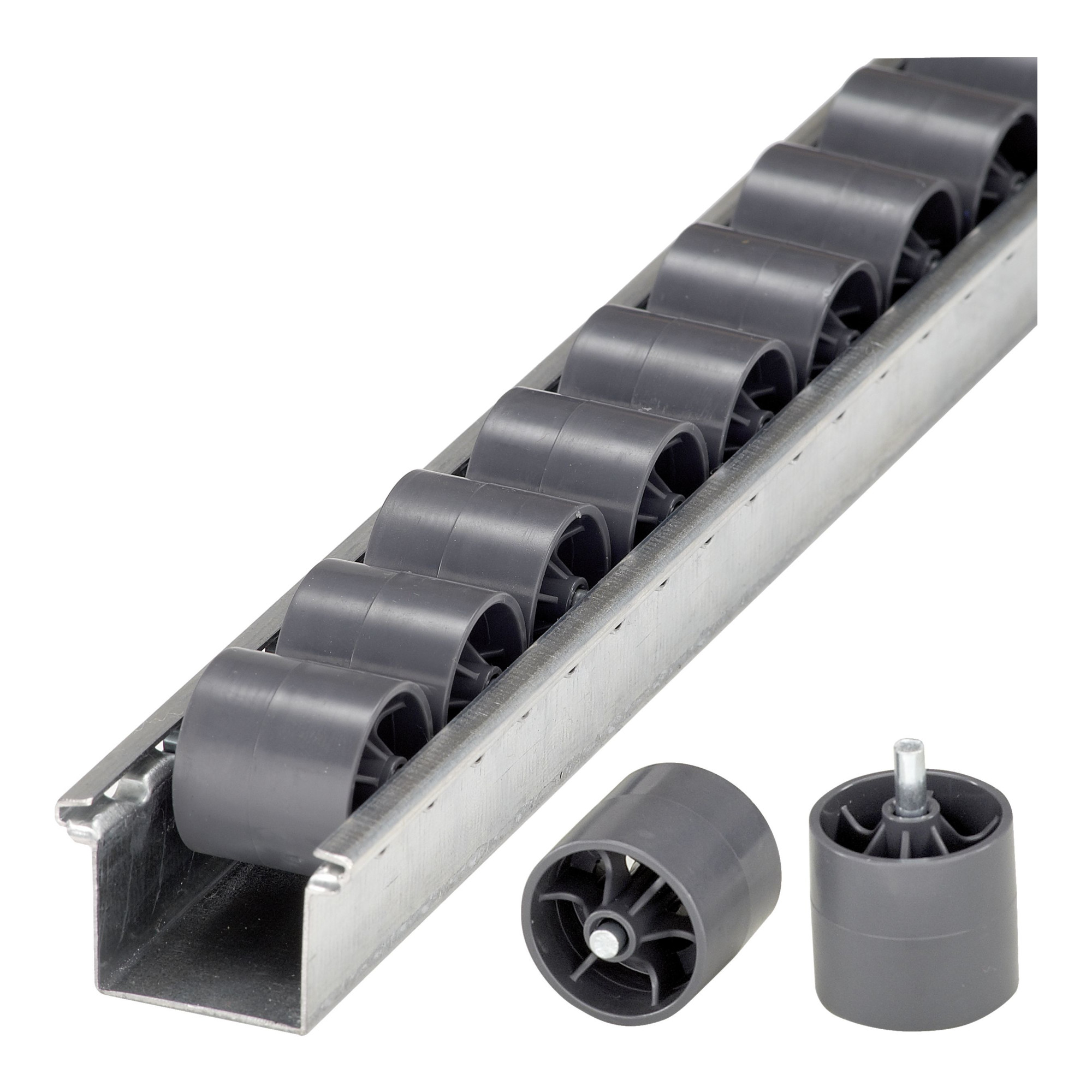 Bito Rollenleiste SDS / Röllchen mit Stahlachse L3000 mm