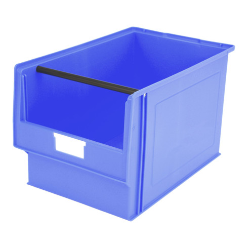 Bito Sichtlagerkasten PK Set inklusive Etikett / PK1 L500xB315xH300 mm, blau mit Tragestange