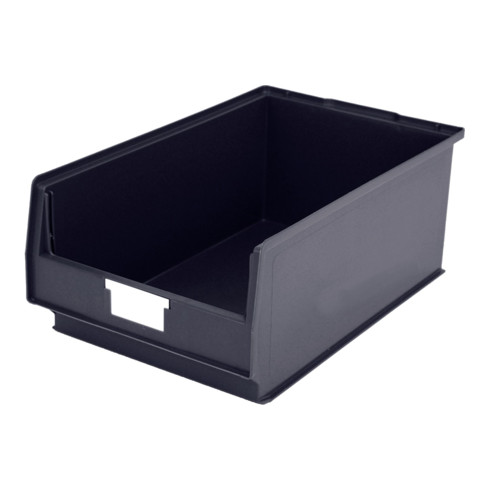 Bito Sichtlagerkasten-Set PK2 inklusive Etikett L500xB315xH200 mm, schwarz