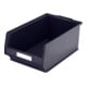 Bito Sichtlagerkasten-Set PK3 inklusive Etikett L350xB210xH145 mm, schwarz