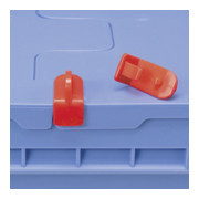 Bito Verschluss-Clips für Mehrwegbehälter MBV, rot
