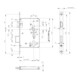 BKS Feuerschutztürschloss B-1206 24/65/72/9mm DIN L 24mm rd-3