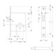 BKS GmbH Zirkelriegelschloss 0371/0372 PZ Dorn 55mm Stulp 20mm abgerundet VA-4