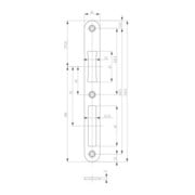 BKS Plaque de fermeture plate B-90000, 24x216 ronds acier inoxydable-3