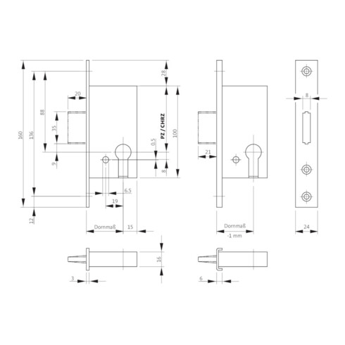 BKS RGS PZ PZ SP 20/55mm SP argent rd