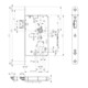 BKS Serrure à encastrer PA B-2110, PZ72/9 D65, F20x235rd, ER, PAF-B, DR-4