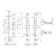 BKS serrure à mortaiser pour porte en verre PZ DIN R broche 35mm distance 72mm VK 8mm pour embout 20mm angulaire-4