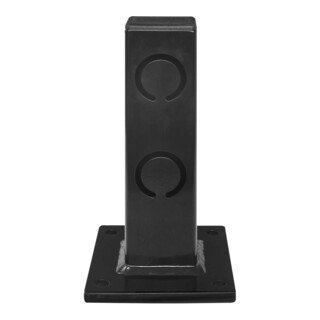 BLACK BULL Barrière de sol ECO poteau de départ/fin 250 x 160 x 140 mm noir