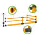 BLACK BULL Garde-corps de protection anti-encastrement S-Line avec protection anti-encastrement poteau début/fin